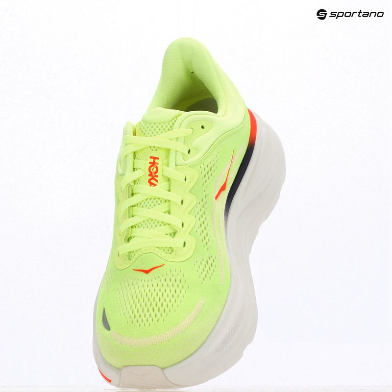 Кросівки для бігу чоловічі HOKA Bondi 9 Wide neon yuzu/sunlight 10