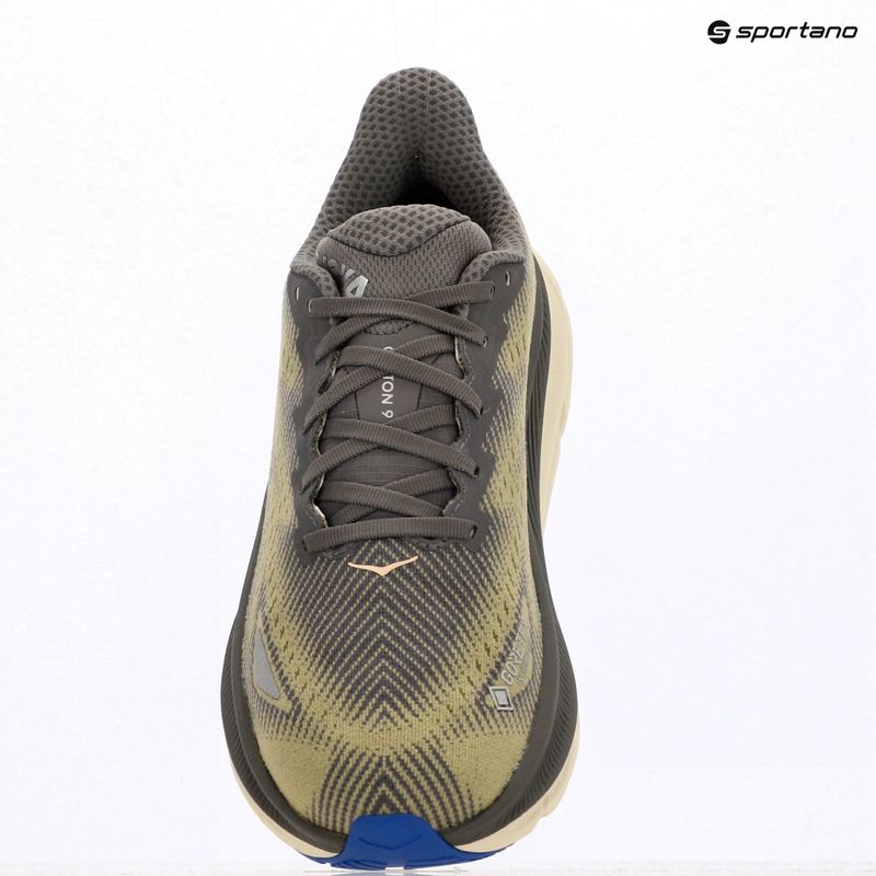 Кросівки для бігу чоловічі HOKA Clifton 9 GTX gravel/eggshell 18