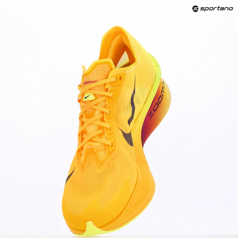 Кросівки для бігу чоловічі Nike Vaporfly 4 citron pulse/laser orange/indigo burst 11
