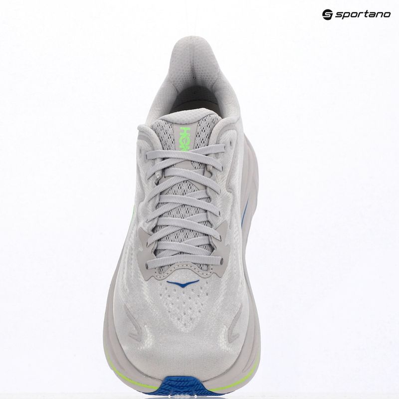 Кросівки для бігу чоловічі HOKA Clifton 10 Wide ash grey/neon green 10