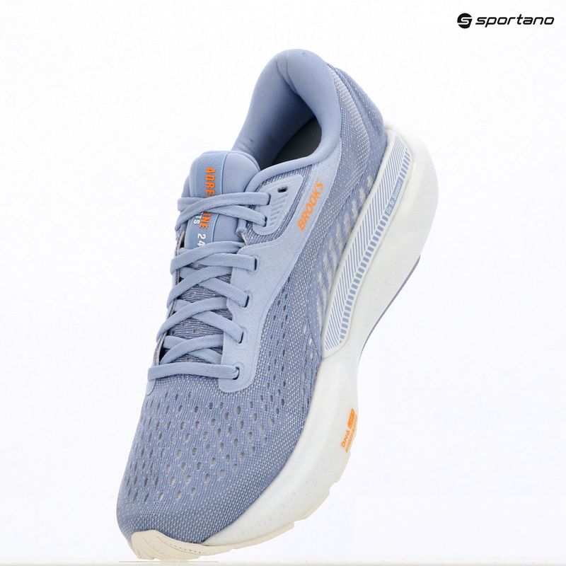 Кросівки для бігу жіночі Brooks Adrenaline GTS 24 blue heron/white/orange 9