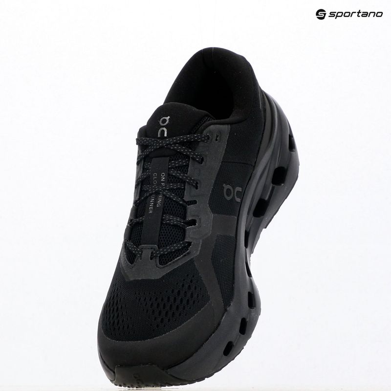 Чоловічі бігові кросівки On Cloudrunner 3 Wide black/black 9