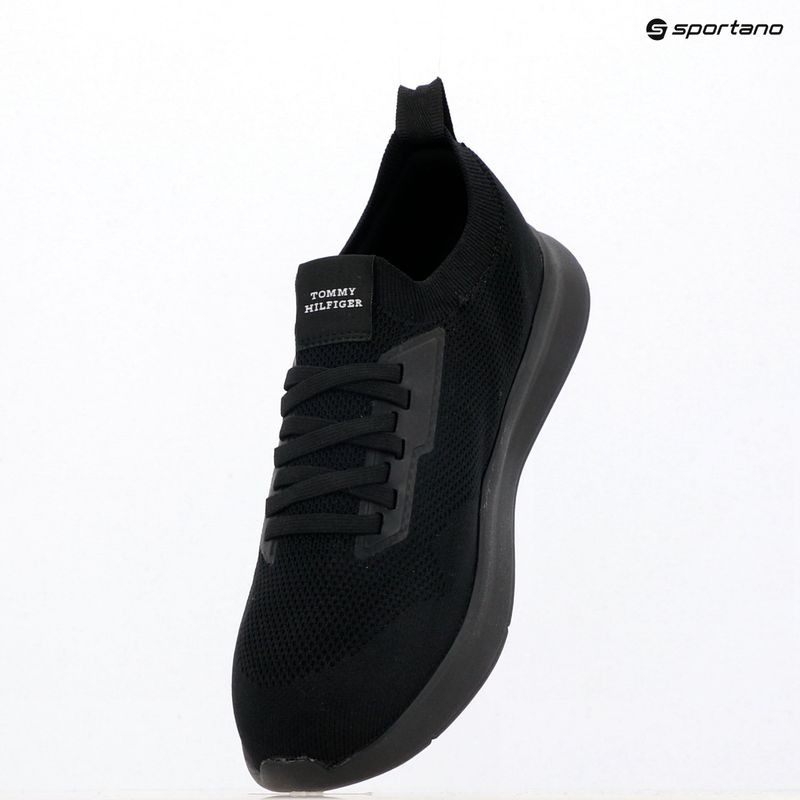 Кросівки чоловічі Tommy Hilfiger Lightweight Knitted Runner black 9