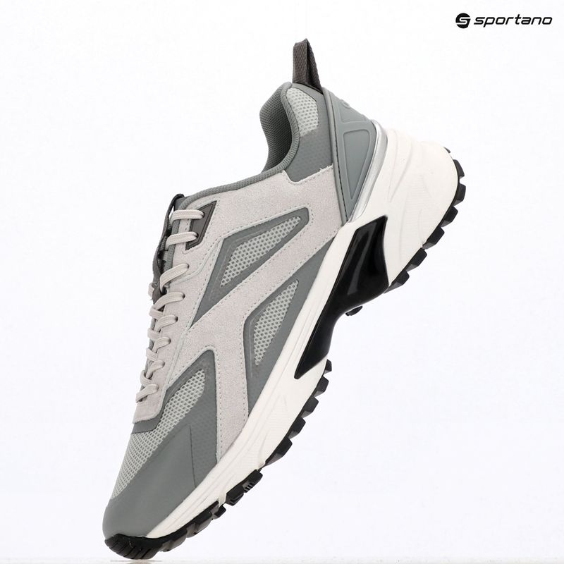 Взуття чоловіче Calvin Klein HM0HM02220 Hike Runner Stripe Mix Nylon Suede light grey/granite grey 9