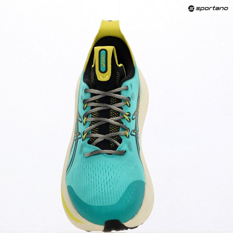 Кросівки для бігу чоловічі ASICS Gel-Nimbus 28 TR aurora green/black 16