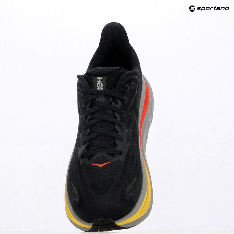 Кросівки для бігу чоловічі HOKA Clifton 10 black/grey 9