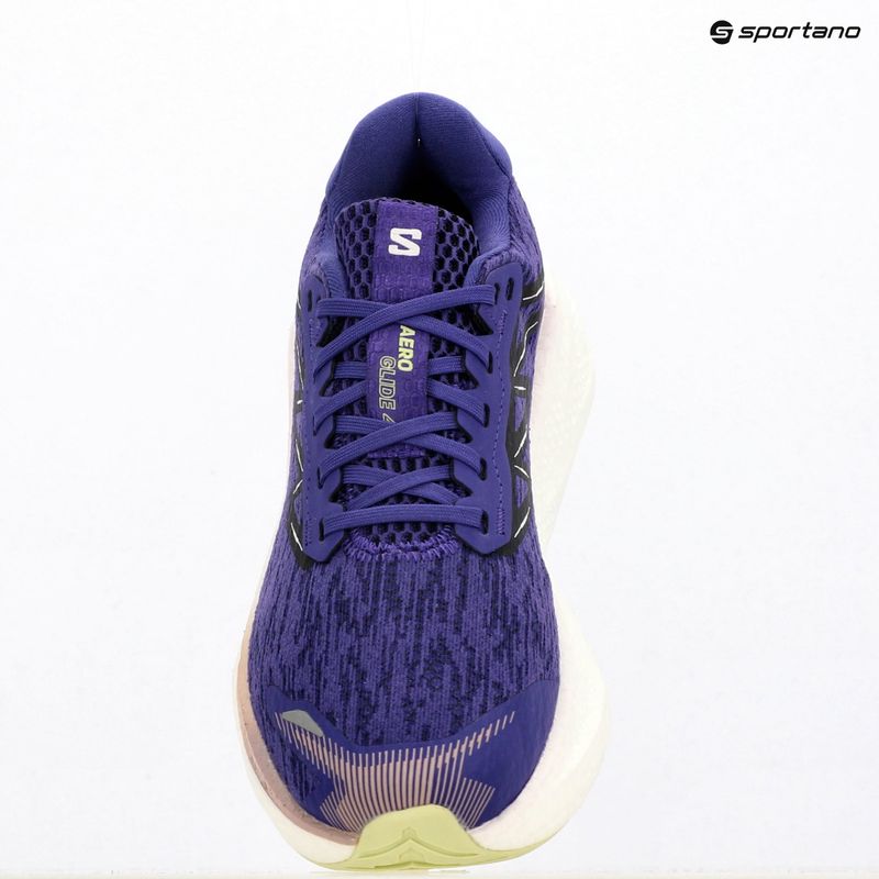 Кросівки для бігу жіночі Salomon Aero Glide 4 deep blue/white/butterfly 9