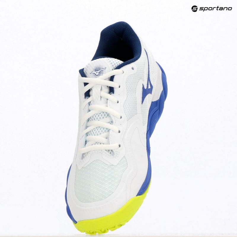 Кросівки тенісні чоловічі Mizuno Wave Enforce Court CC white/dazzling blue/ lightning 9