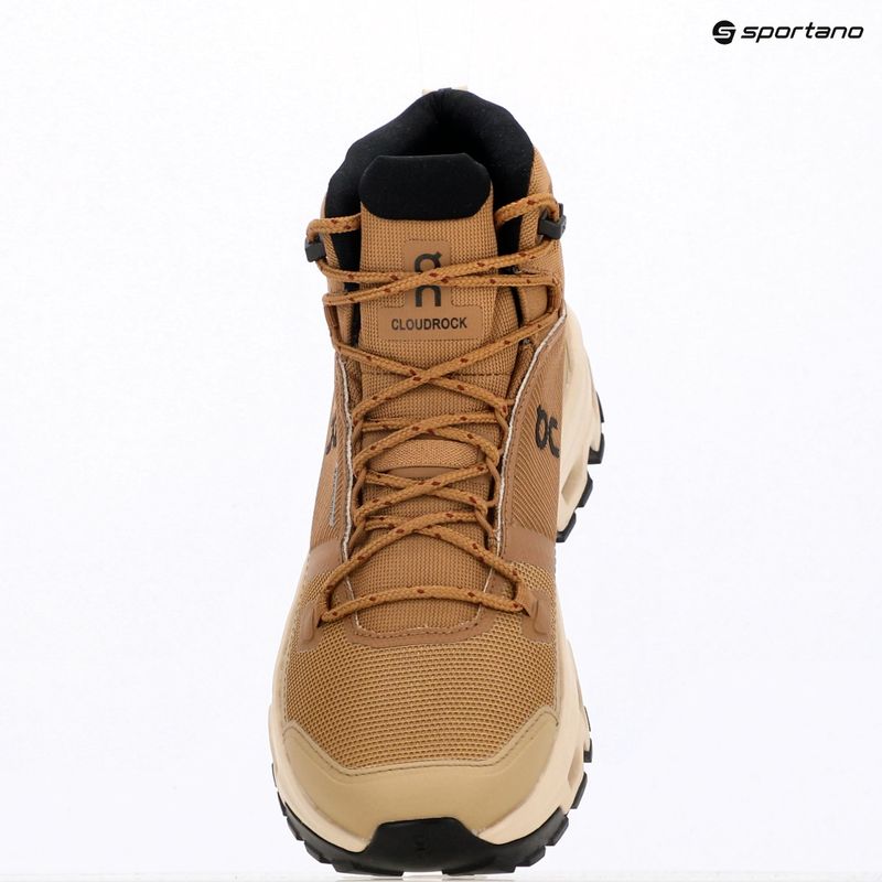 Кросівки жіночі On Cloudrock Mid Waterproof sphinx/sand 9