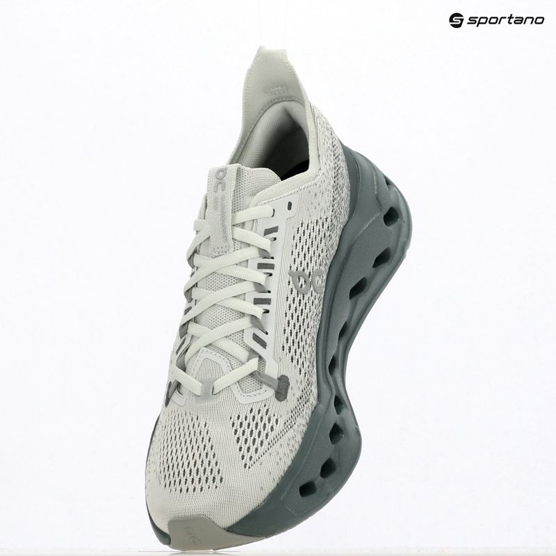 Кросівки для бігу чоловічі On Cloudsurfer Max iceberg/olive 8