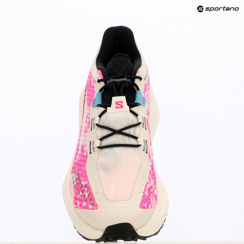 Кросівки для бігу жіночі Salomon Aero Glide 4 GRVL vanilla ice/knockout pink/black 5