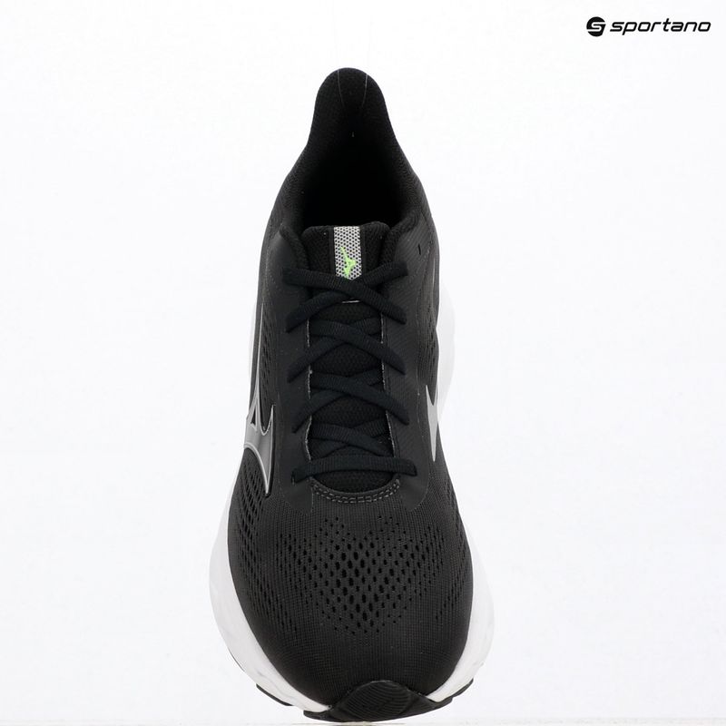 Кросівки для бігу чоловічі Mizuno Wave Serene 2 black/silver/glowing apple 3