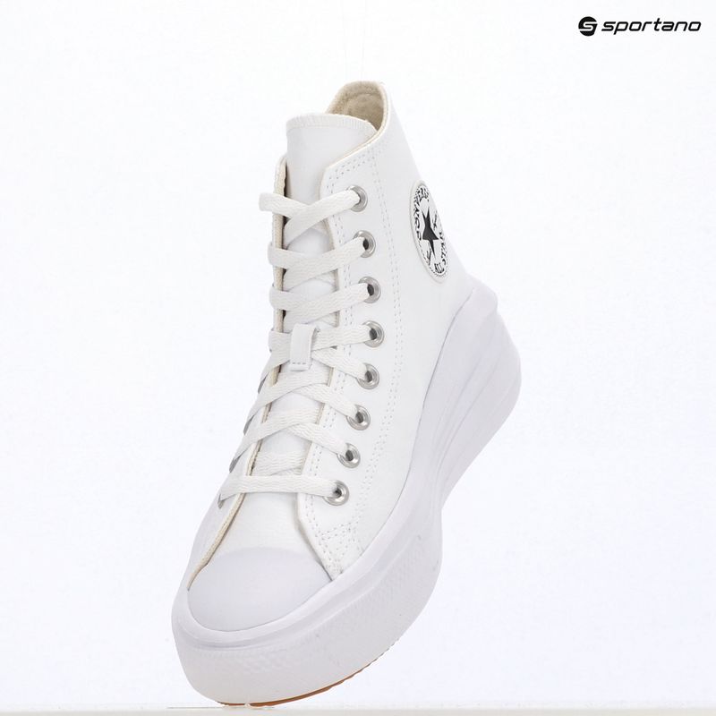 Кеди жіночі Converse Chuck Taylor All Star Move Platform Leather white 9