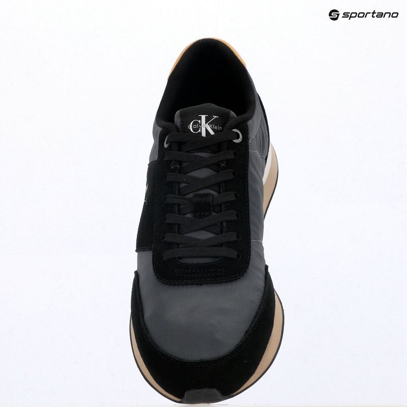 Взуття чоловіче Calvin Klein HM0HM02212 Retro Runner Bans Leather Suede black/iron gate/amber gold 9
