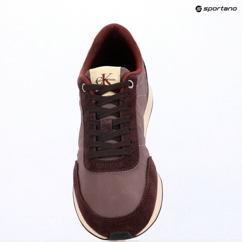Кросівки чоловічі Calvin Klein YM0YM01361 Retro Runner Ess Mix Mat bordeaux/peppercorn/vanilla 9