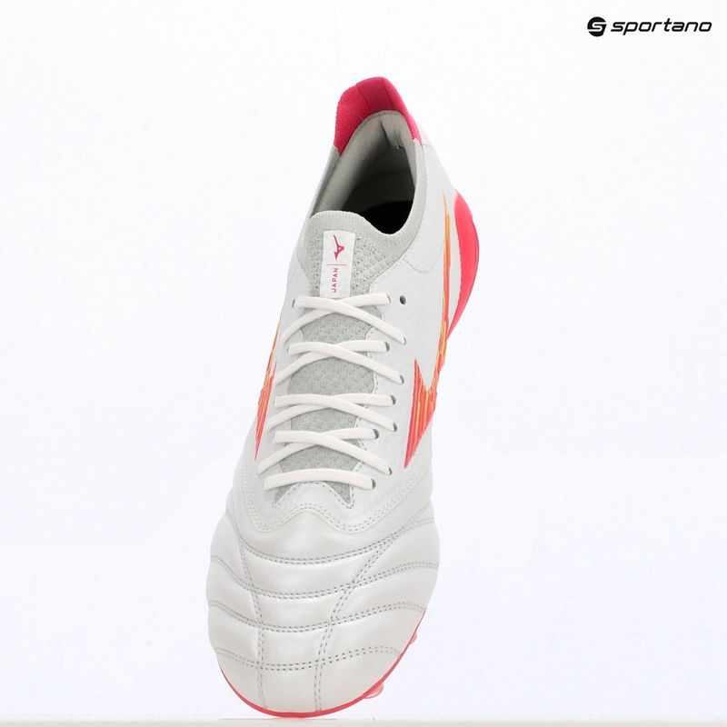 Кросівки футбольні Mizuno Morelia Neo IV Beta Japan FG white/pink tetra/fuchsia purple 12