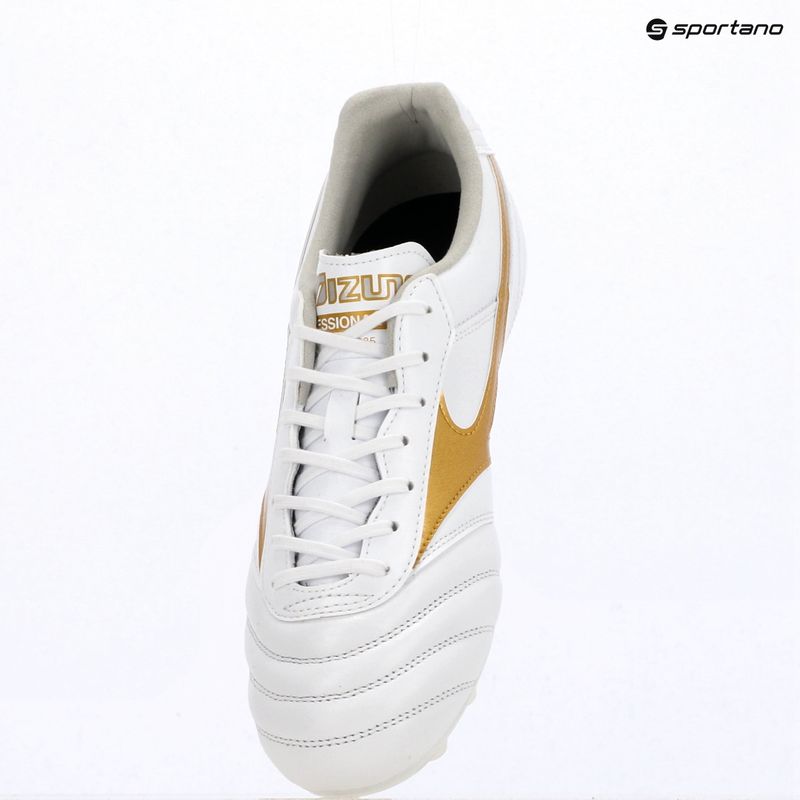 Кросівки футбольні Mizuno Morelia II Pro FG white/football gold/galaxy silver 12