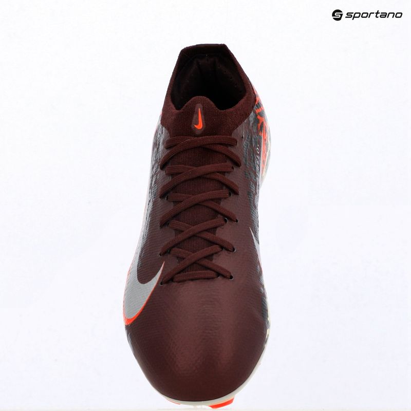 Футбольне взуття дитяче Nike United Jr. Mercurial Vapor 16 Pro FG burgundy crush/metallic silver 9