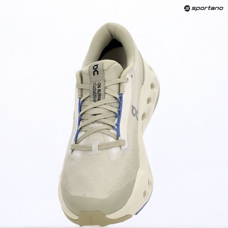 Кросівки для бігу чоловічі On Running Cloudsurfer Trail 2 Waterproof ghost/chalk 15