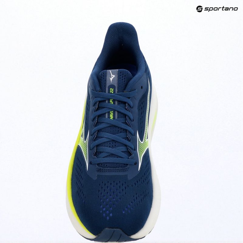 Кросівки для бігу чоловічі Mizuno Wave Inspire 22 estate blue/lightning yellow 9