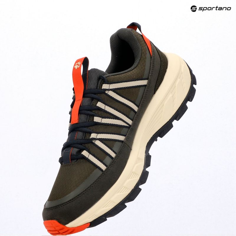 Кросівки туристичні чоловічі Jack Wolfskin Wild Hike Texapore Low obsidian moss 17