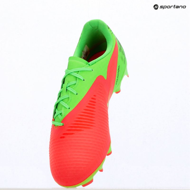 Кросівки футбольні чоловічі Nike Phantom 6 Low Academy Erling Haaland FG hot punch/green strike/black 15