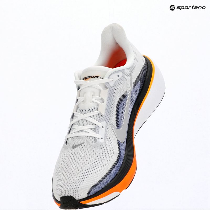 Кросівки для бігу чоловічі Nike Pegasus 42 white/lapis/total orange/metallic silver 14