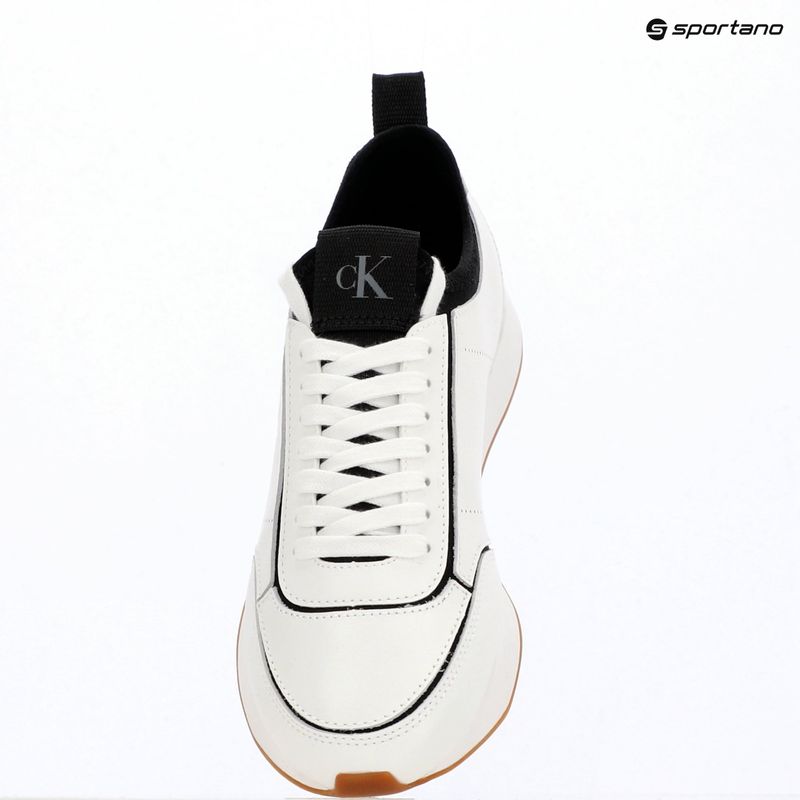 Взуття жіноче Calvin Klein HW0HW02994 Retro Runner Sock Patch Leather bright white/black 9