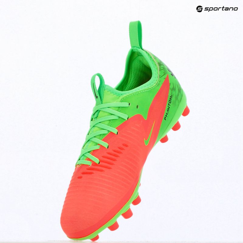 Футбольне взуття дитяче Nike Jr. Phantom 6 Academy Erling Haaland AG hot punch/green strike/black 14