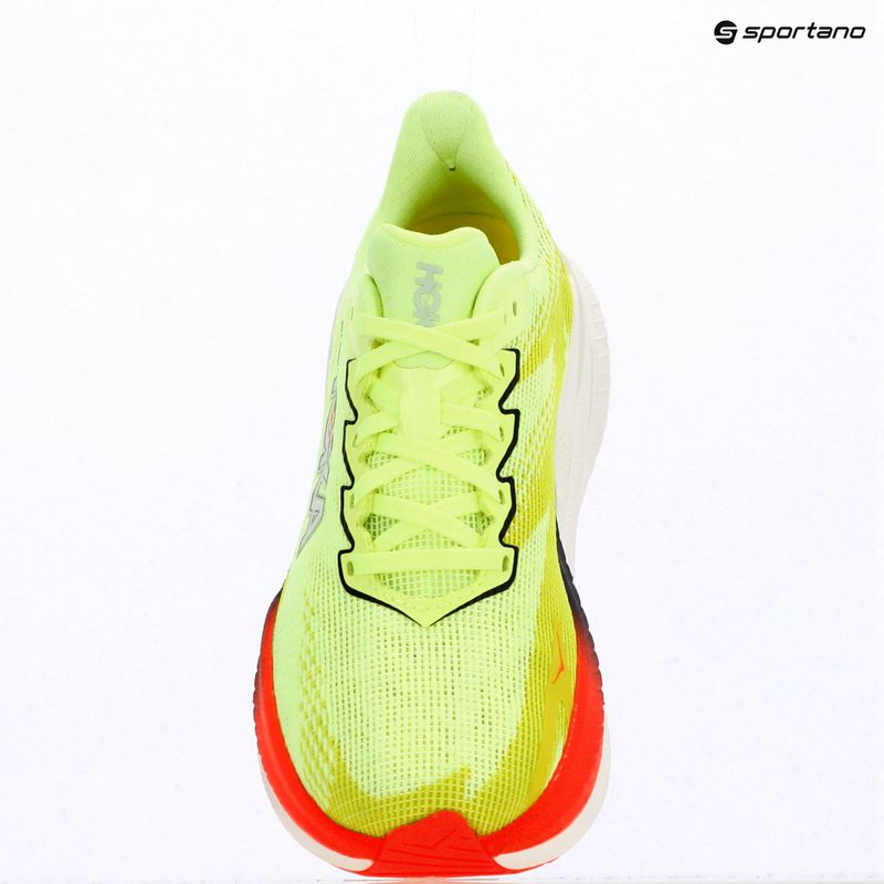 Кросівки для бігу жіночі Hoka Mach X 3 Nneon yuzu/squid ink 18