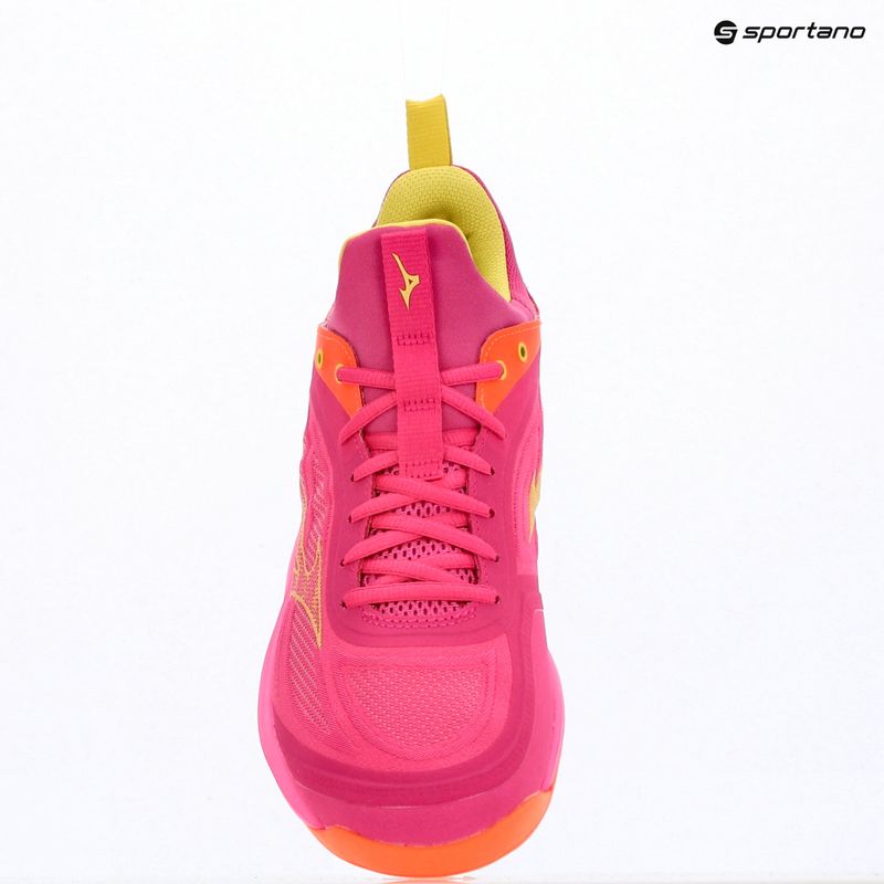Кросівки волейбольні Mizuno Wave Luminous 3 mugen pink tetra/fortune yellow/ligh 15