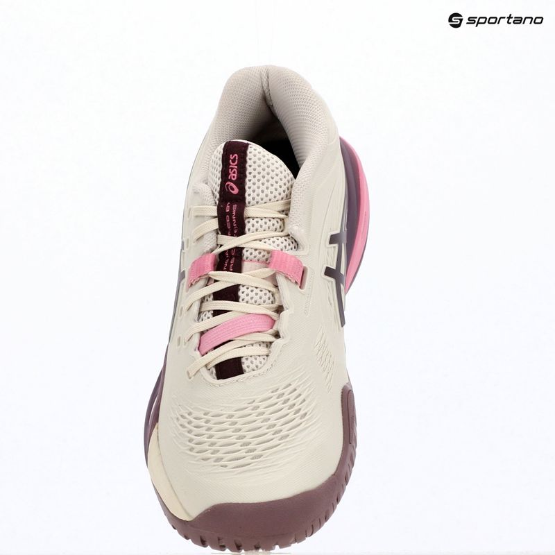 Кросівки тенісні жіночі ASICS Gel-Resolution X soft oat/dark aubergine 9