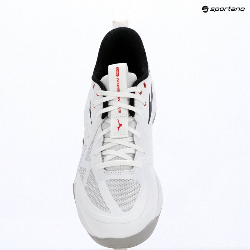 Кросівки волейбольні Mizuno Wave Momentum Pro white/black/fiery red 15