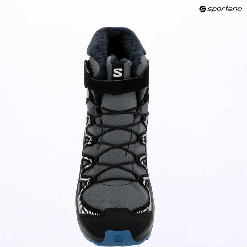 Черевики туристичні дитячі Salomon XA Pro V8 Winter Waterproof turbulence / black / dark blue 15