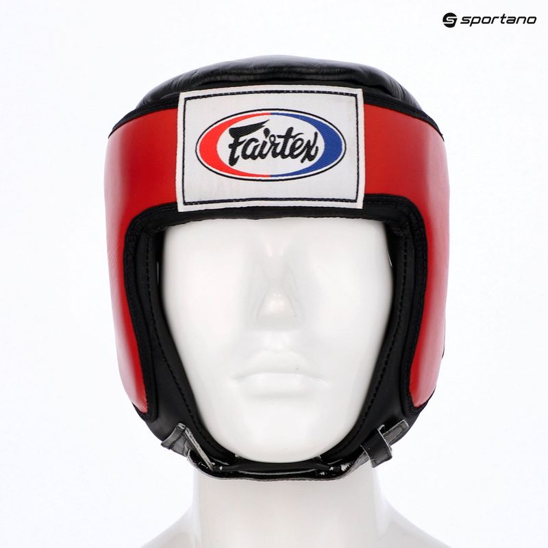 Шолом для змагань з муай-тай та кікбоксингу Fairtex червоний 6