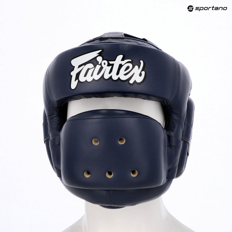 Боксерський шолом Fairtex Full Face Protector синій 6