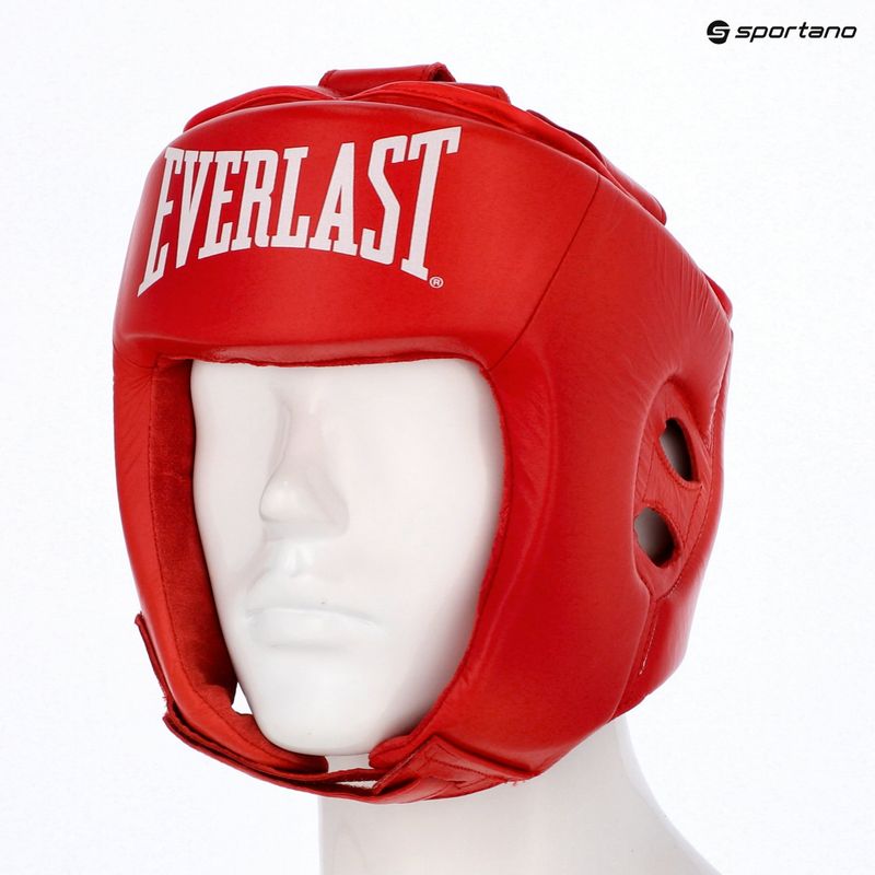 Шолом боксерський Everlast Amateur Competition Headgear red 4