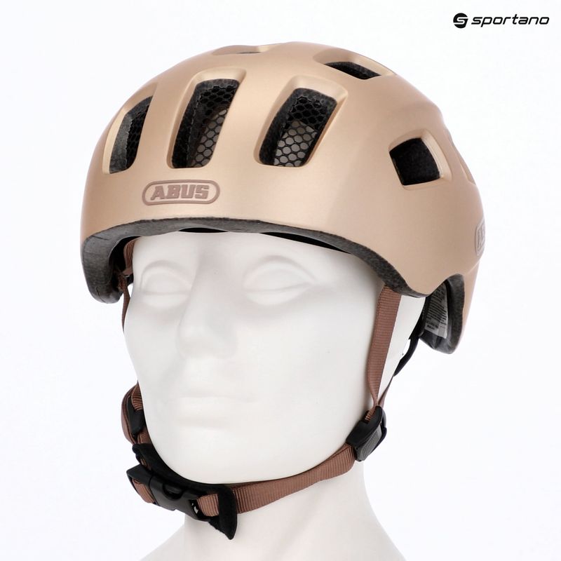 Шолом велосипедний дитячий ABUS Youn-I 2.0 champagne gold 16