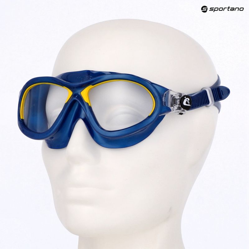 Маска для плавання дитяча Cressi Mini Cobra blue/yellow 6