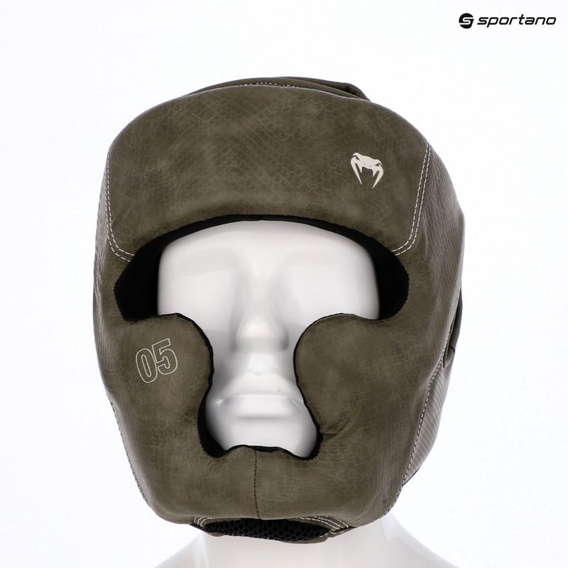 Шолом боксерський Venum Impact Evo Scales Headgear army green 14