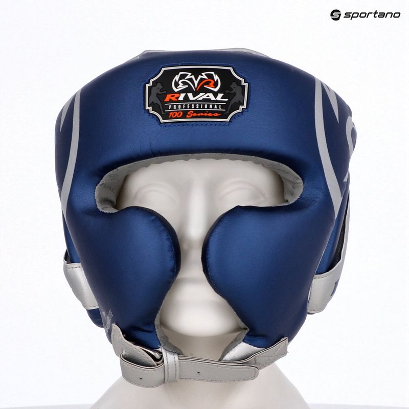 Шолом боксерський Rival RHG100 Professional Headgear blue/silver 6