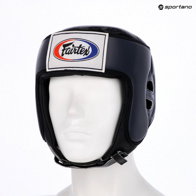 Шолом для змагань з муай-тай і кікбоксингу Fairtex синій 4