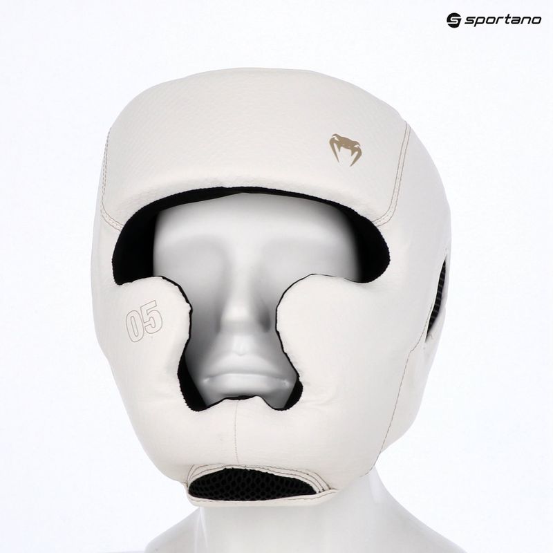 Шолом боксерський Venum Impact Evo Scales Headgear ivory 8