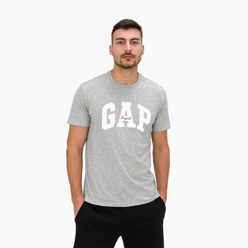 Футболка чоловіча GAP Logo Original Tee grey heather
