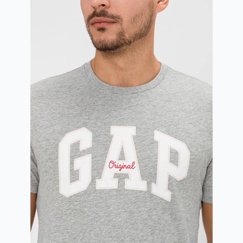 Футболка чоловіча GAP Logo Original Tee grey heather 4