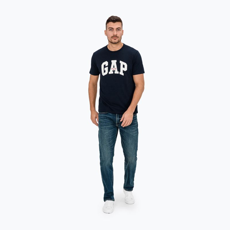 Футболка чоловіча GAP Logo Original Tee blue navy 2