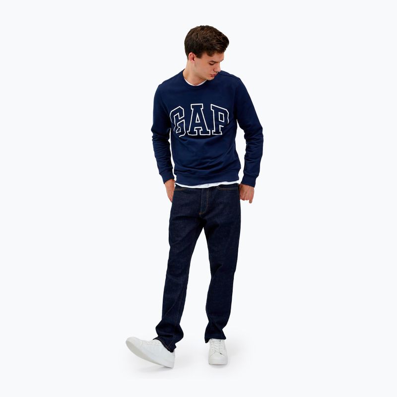 Кофта чоловіча GAP Logo Crewneck blue navy 2