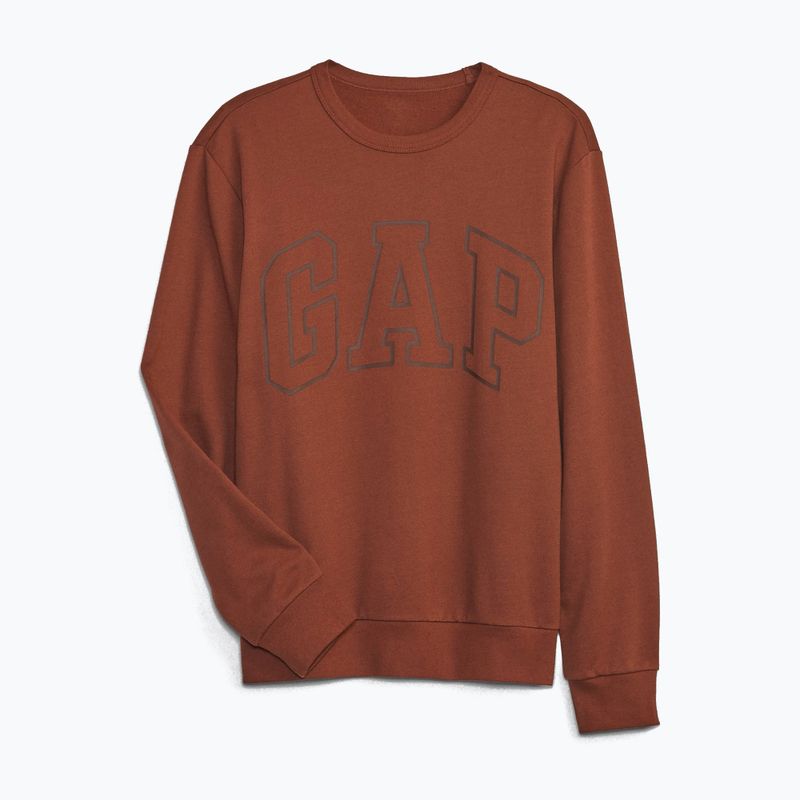 Кофта чоловіча GAP Logo Crewneck burnt russet 3