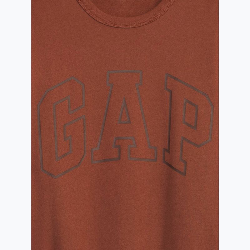 Кофта чоловіча GAP Logo Crewneck burnt russet 4