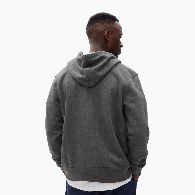 Кофта чоловіча GAP Fullzip Logo Hoodie heather grey 3